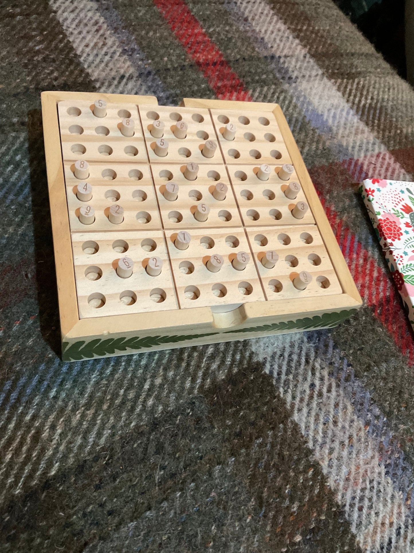 Handmade Mancala board, with real Strawberry and leaves leaves shabby chic cottagecore goblincore unique nature