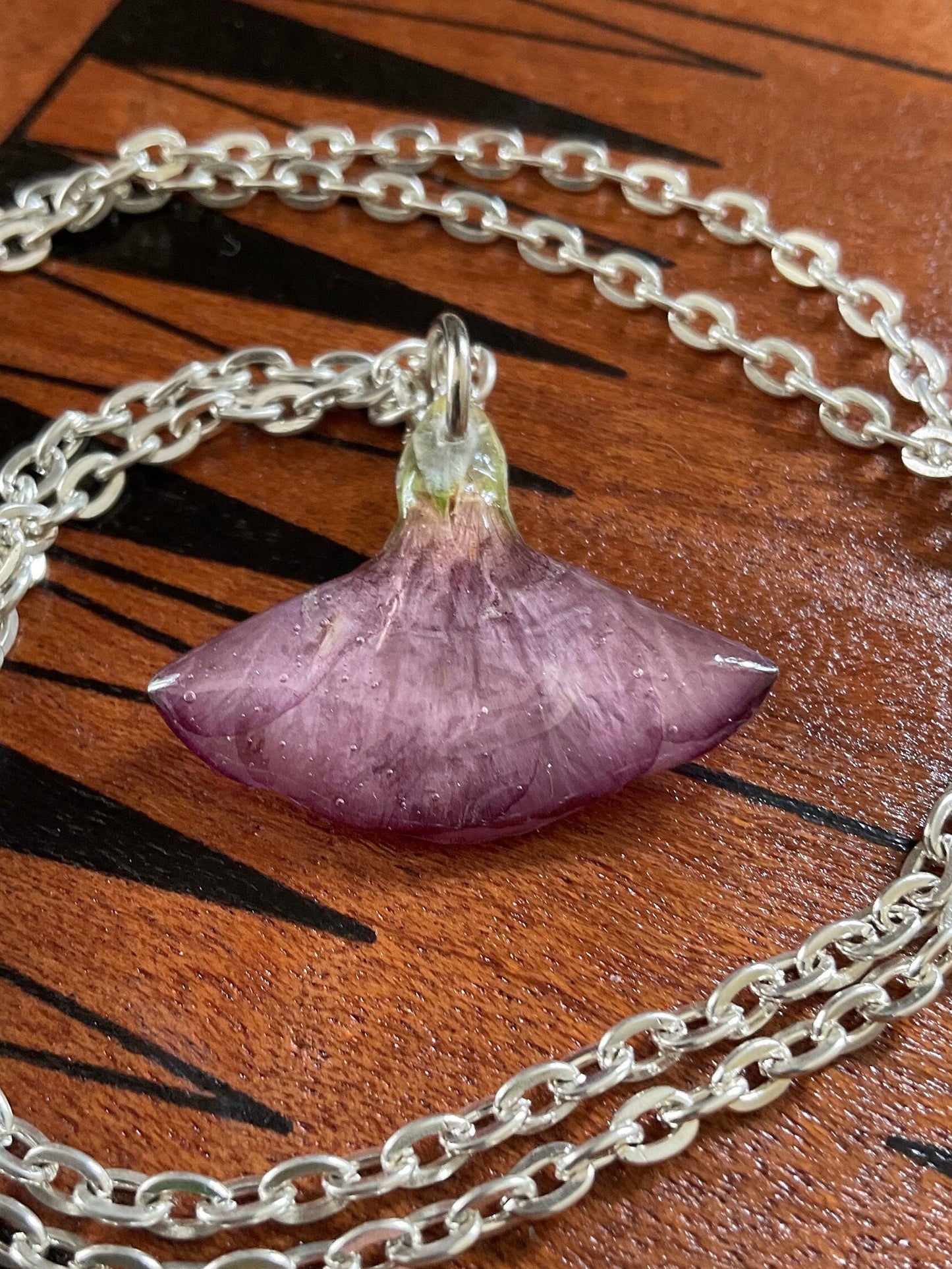 Real suspended preserved flower blossoms B GRADE necklace cottagecore nature witch gift goblin core fairy birthday floral unique hand made