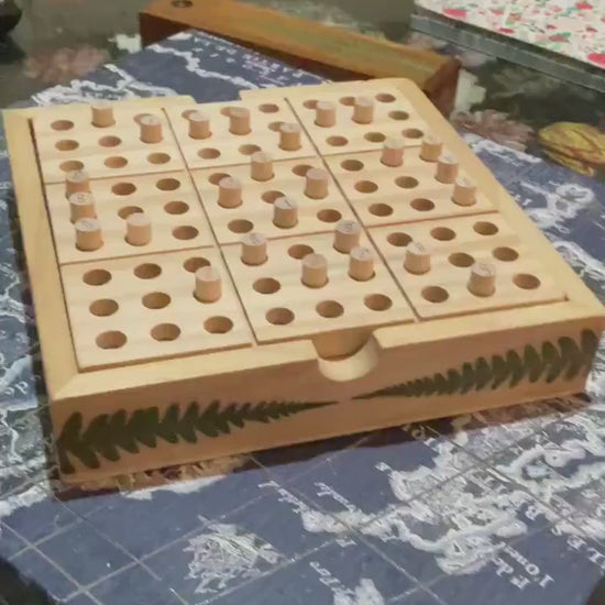 Handmade  Mancala  board, with real Strawberry and leaves leaves shabby chic cottagecore goblincore unique nature