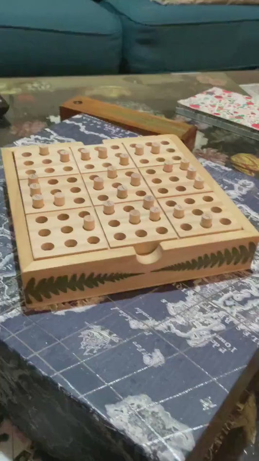 Handmade  Mancala  board, with real Strawberry and leaves leaves shabby chic cottagecore goblincore unique nature